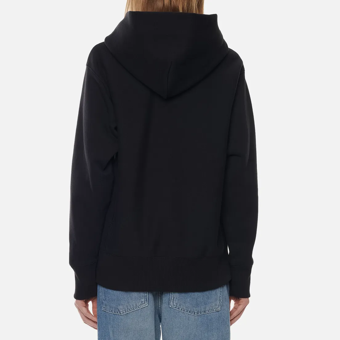Champion Reverse Weave Женская толстовка Big Script Chest & Logo Sleeve Hooded