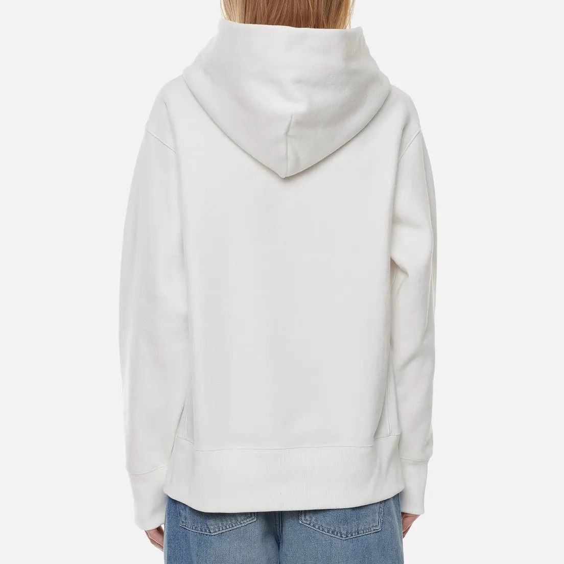 Champion Reverse Weave Женская толстовка Big Script Chest & Logo Sleeve Hooded