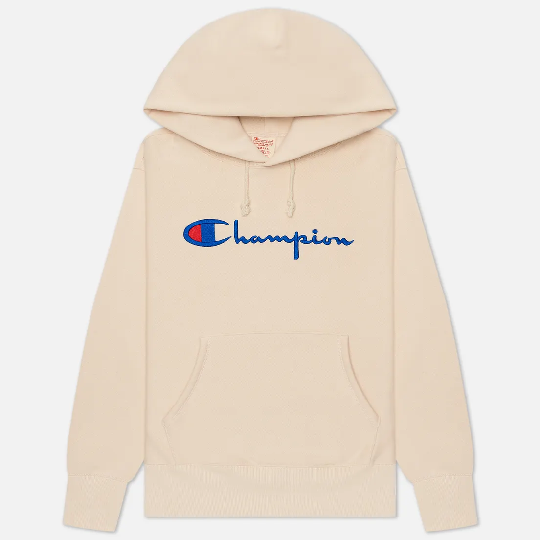 Champion Reverse Weave Женская толстовка Big Script Chest & Logo Sleeve Hooded