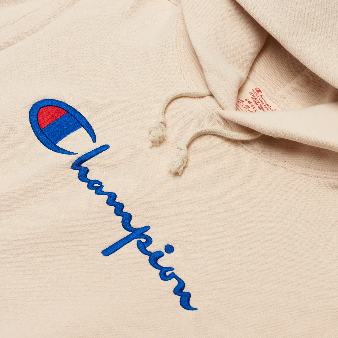 Champion Reverse Weave Женская толстовка Big Script Chest & Logo Sleeve Hooded