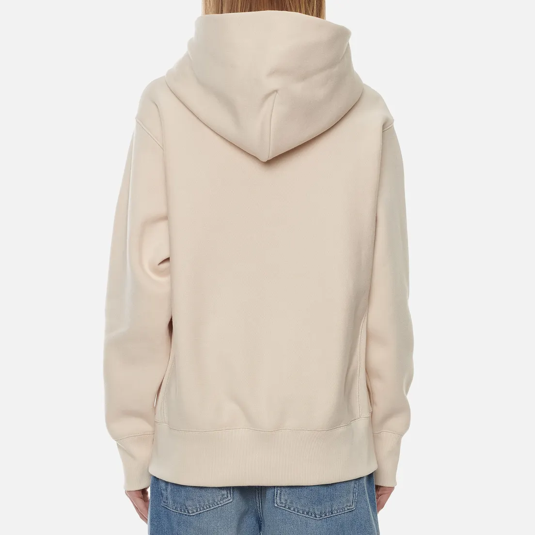 Champion Reverse Weave Женская толстовка Big Script Chest & Logo Sleeve Hooded