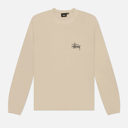 Мужской лонгслив Stussy Basic Stussy Thermal, цвет белый