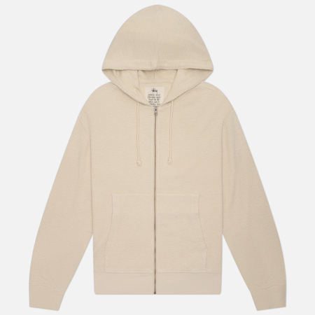 Мужская толстовка Stussy Light Weight Thermal Hood, цвет бежевый, размер M