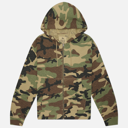 Мужская толстовка Stussy Light Weight Thermal Hood, цвет зелёный, размер M