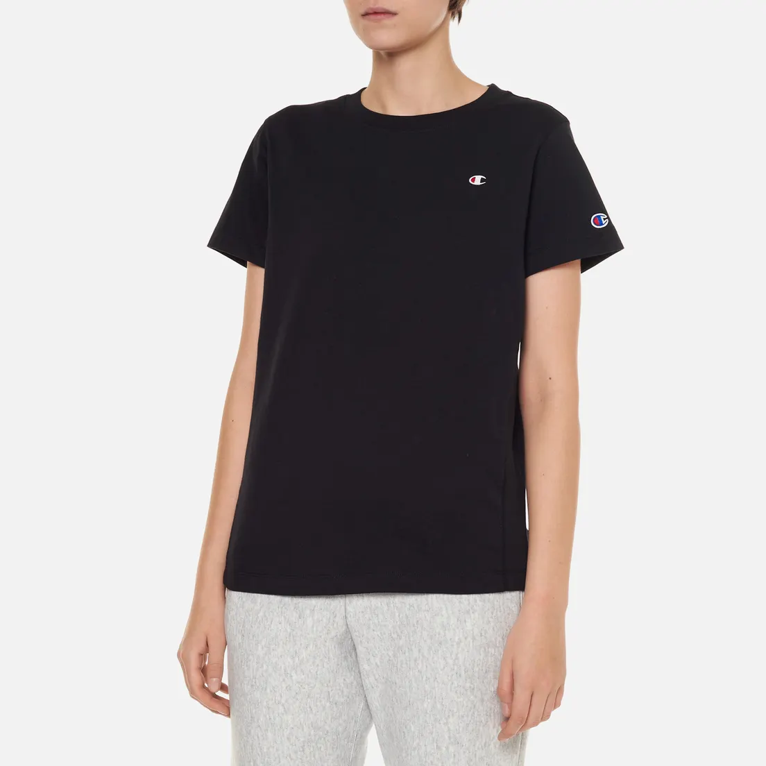 Champion Reverse Weave Женская футболка C Logo Crew Neck Regular Fit