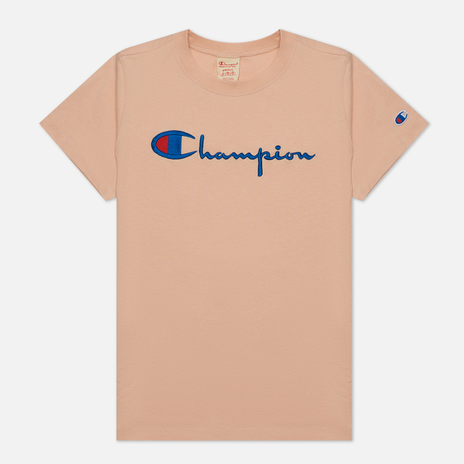 Женская футболка Champion Reverse Weave Big Logo Crew Neck Regular Fit