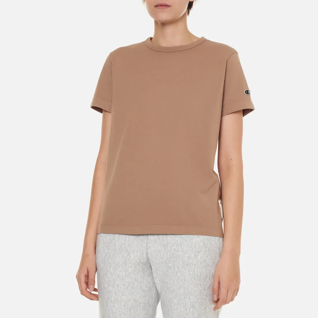 Champion Reverse Weave Женская футболка Organic Cotton Crew Neck Regular Fit