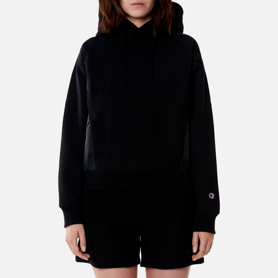 Женская толстовка Champion Reverse Weave Poly Brushed Fleece Hoodie Black