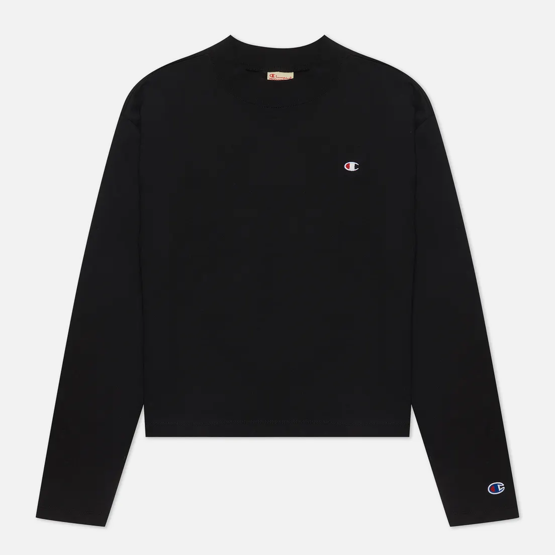 Champion Reverse Weave Женский лонгслив C Logo Cropped Custom Fit