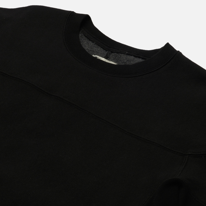 Женская толстовка Champion Reverse Weave, цвет чёрный, размер S 114528-KK001 Garment Dyed Crew Neck Regular Fit - фото 2