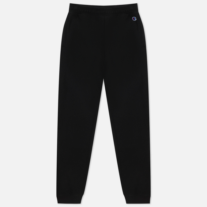Женские брюки Champion Reverse Weave, цвет чёрный, размер L 114614-KK001 Ribbed Cuffed Joggers Regular Fit - фото 1