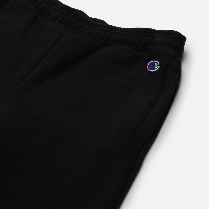 Женские брюки Champion Reverse Weave, цвет чёрный, размер L 114614-KK001 Ribbed Cuffed Joggers Regular Fit - фото 2