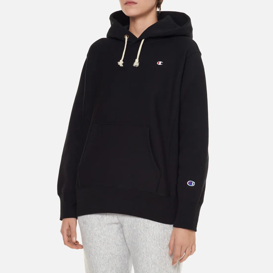 Champion Reverse Weave Женская толстовка C Logo Hoodie Regular Fit