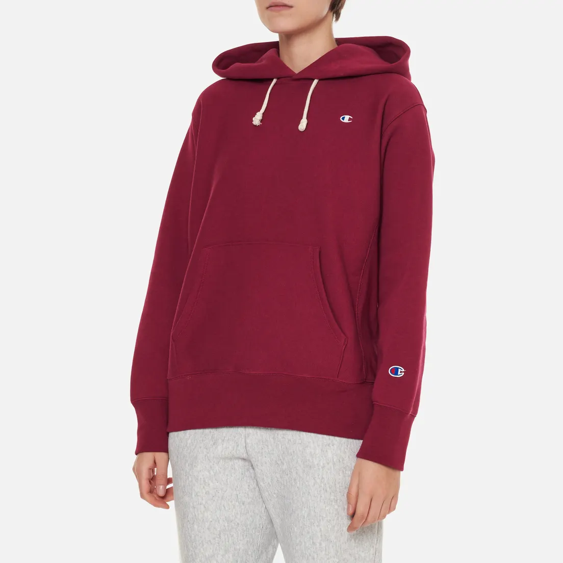 Champion Reverse Weave Женская толстовка C Logo Hoodie Regular Fit