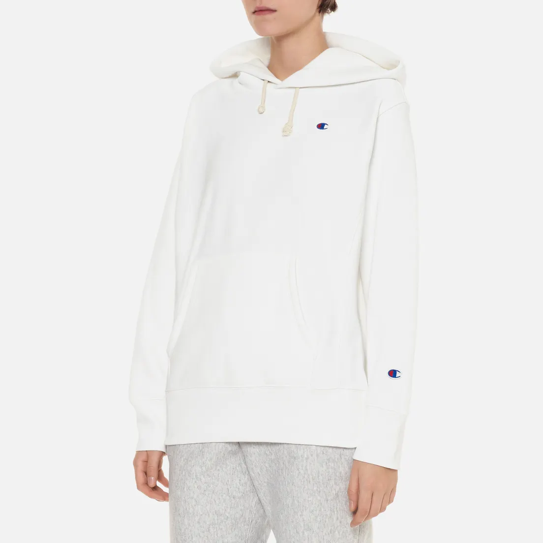 Champion Reverse Weave Женская толстовка C Logo Hoodie Regular Fit