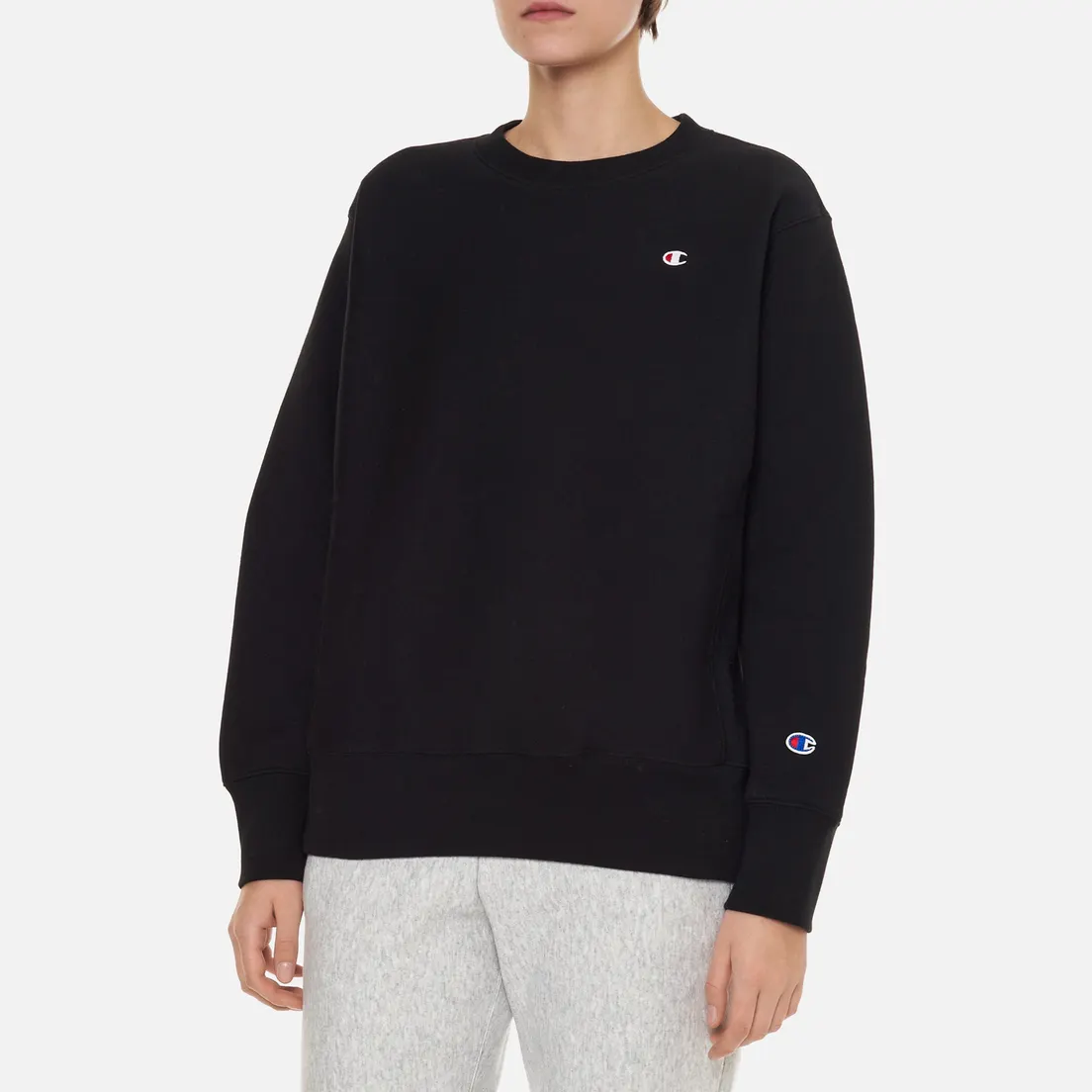 Champion Reverse Weave Женская толстовка C Logo Crew Neck Regular Fit