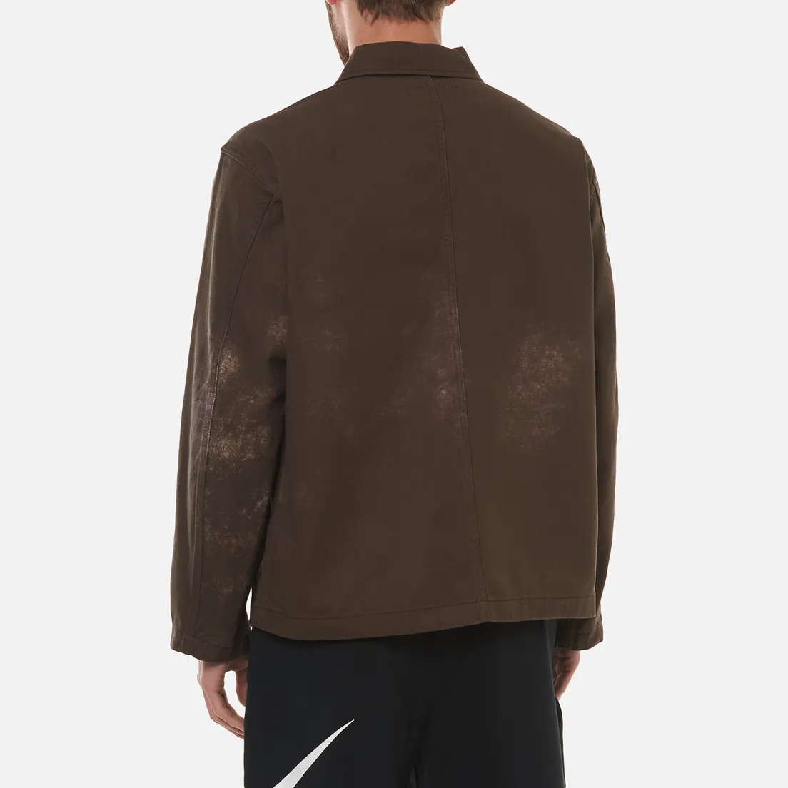 Stussy Мужская джинсовая куртка Spotted Bleach Chore