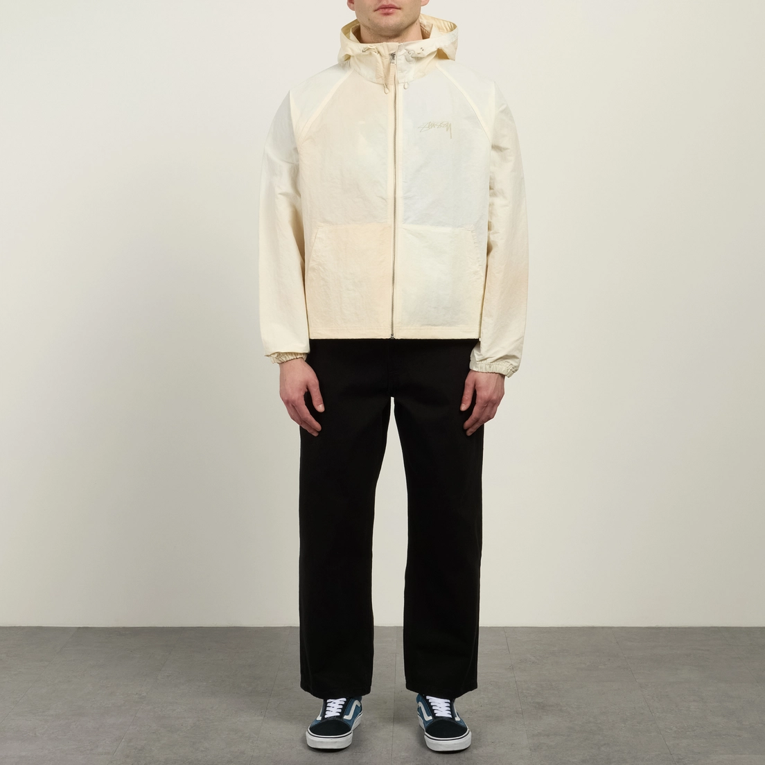 Stussy Мужская куртка ветровка Beach Shell Wave Dye