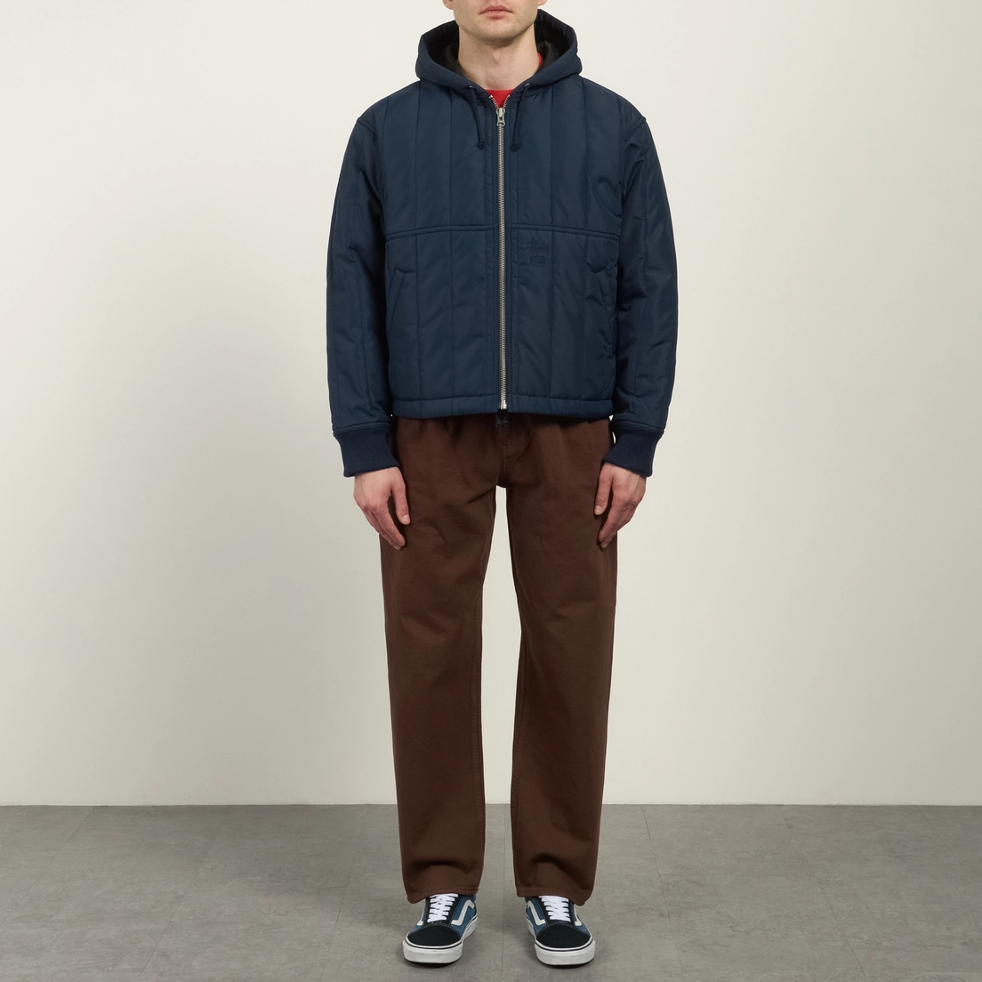 Stussy Мужская стеганая куртка Quilted Nylon Work