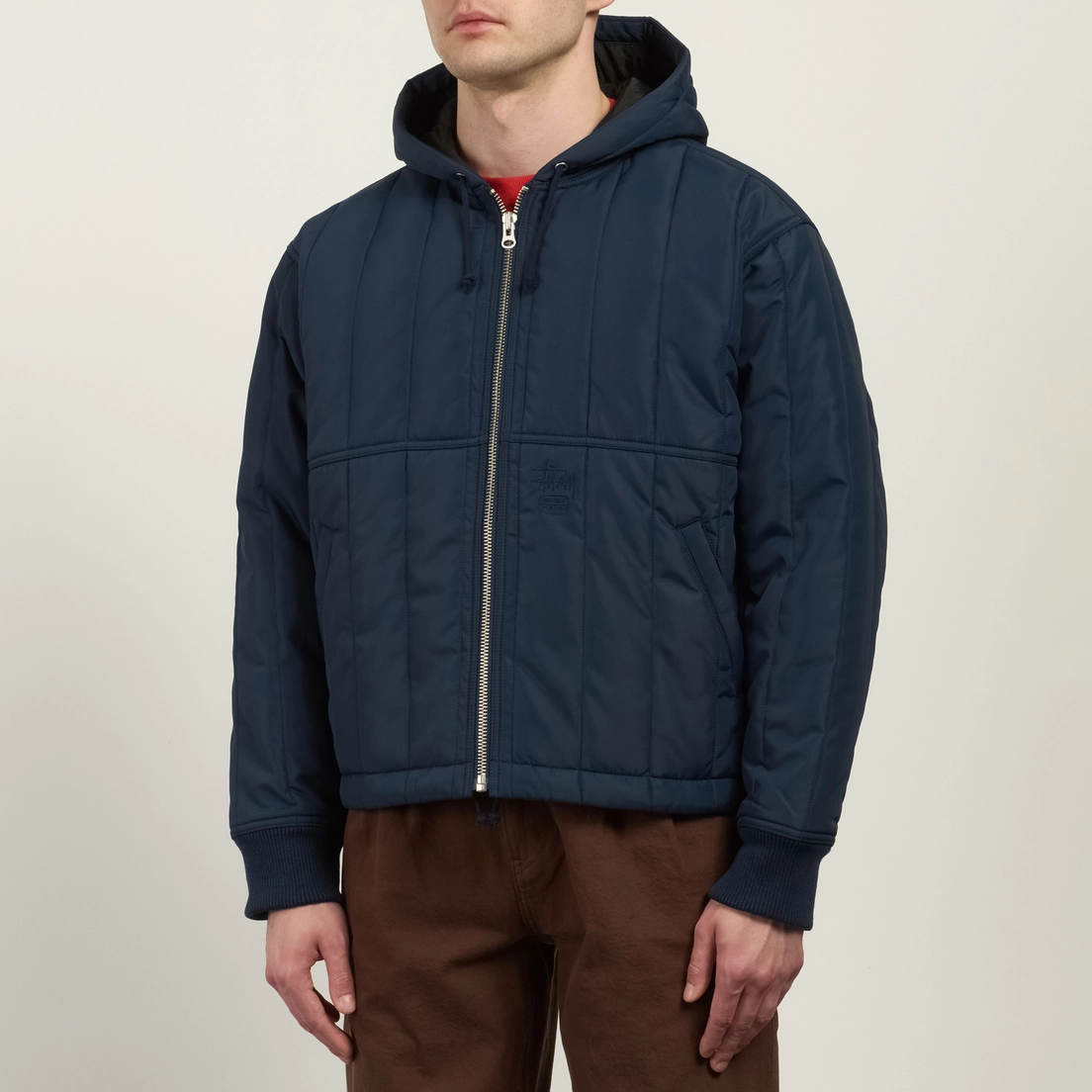 Stussy Мужская стеганая куртка Quilted Nylon Work