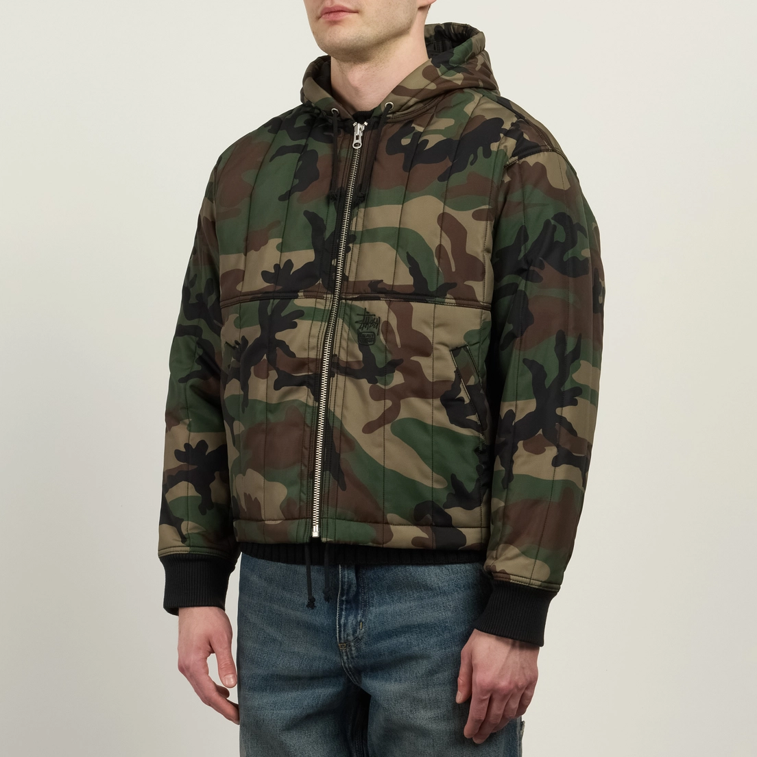 Stussy Мужская стеганая куртка Quilted Nylon Work
