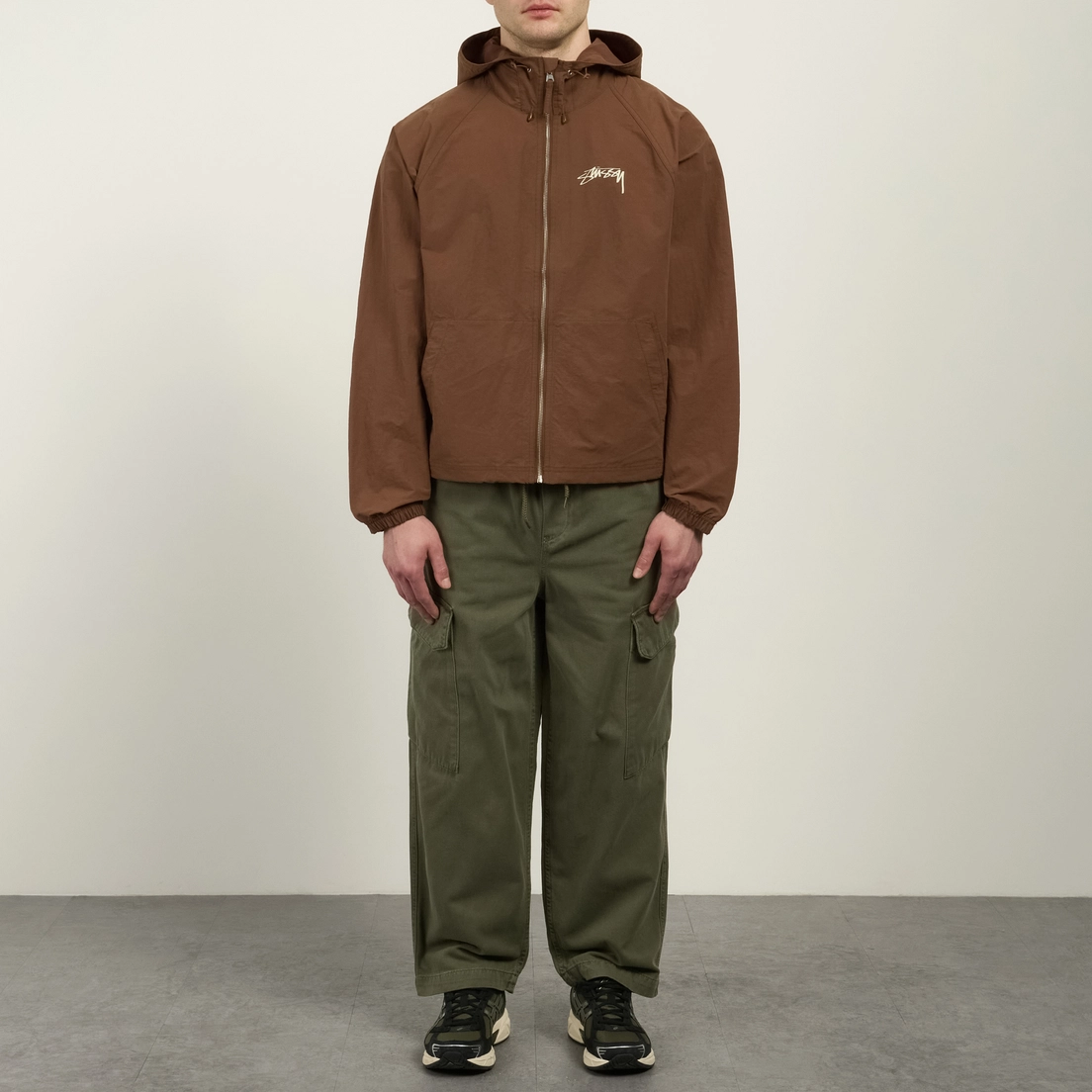 Stussy Мужская куртка ветровка Nylon Beach Shell