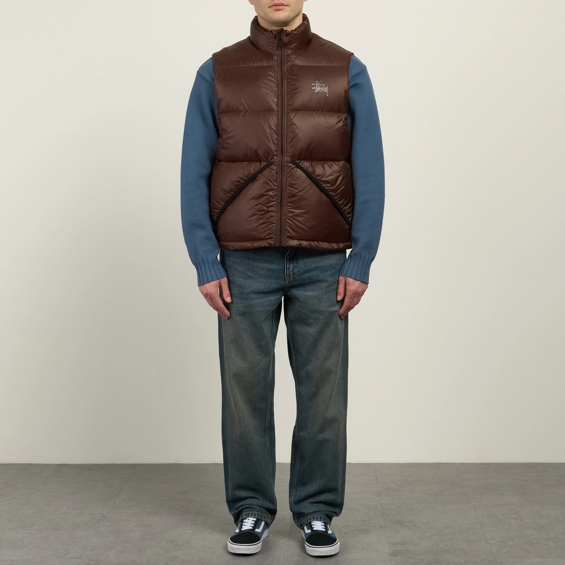 Stussy Мужской жилет Micro Ripstop Down