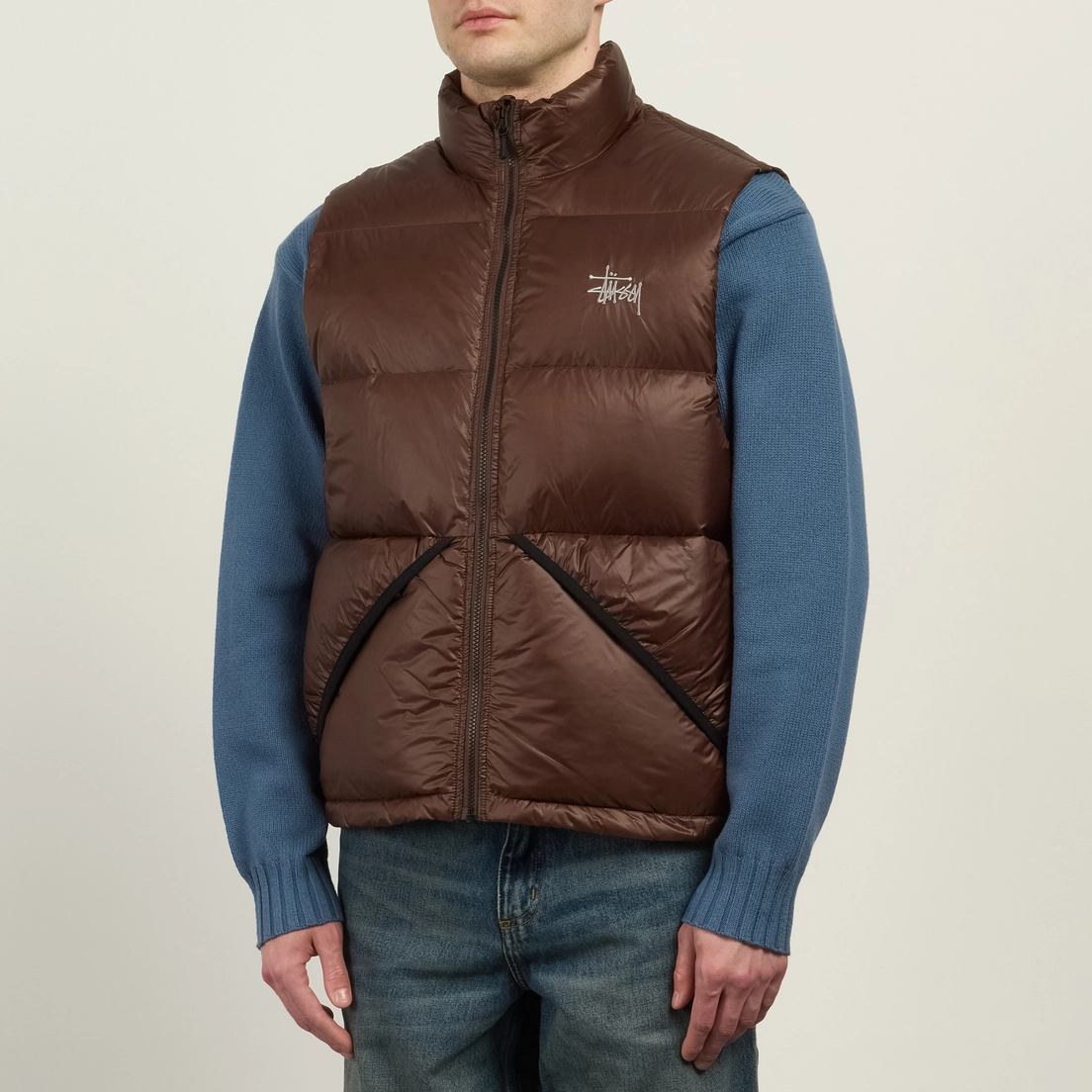 Stussy Мужской жилет Micro Ripstop Down