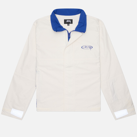 Мужская куртка ветровка Stussy Mx, цвет белый, размер XL