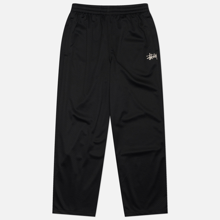 Мужские брюки Stussy Mesh Track, цвет чёрный, размер S