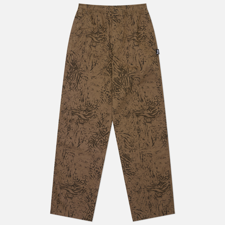Мужские брюки Stussy Beach Cotton Twill, цвет оливковый