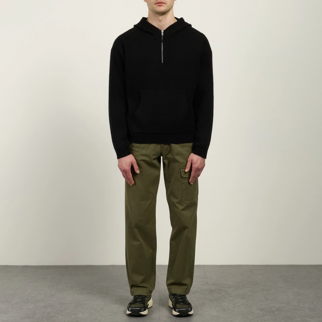 Stussy Мужской свитер Quarter Zip Knit Hoodie