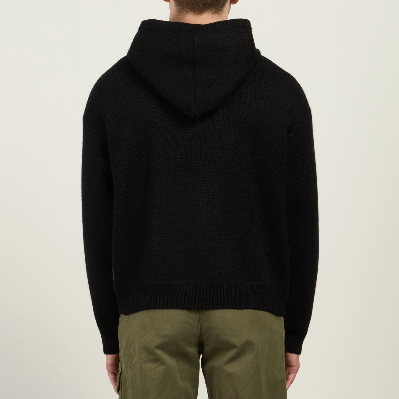 Мужской свитер Stussy Quarter Zip Knit Hoodie, 117278-BLAC