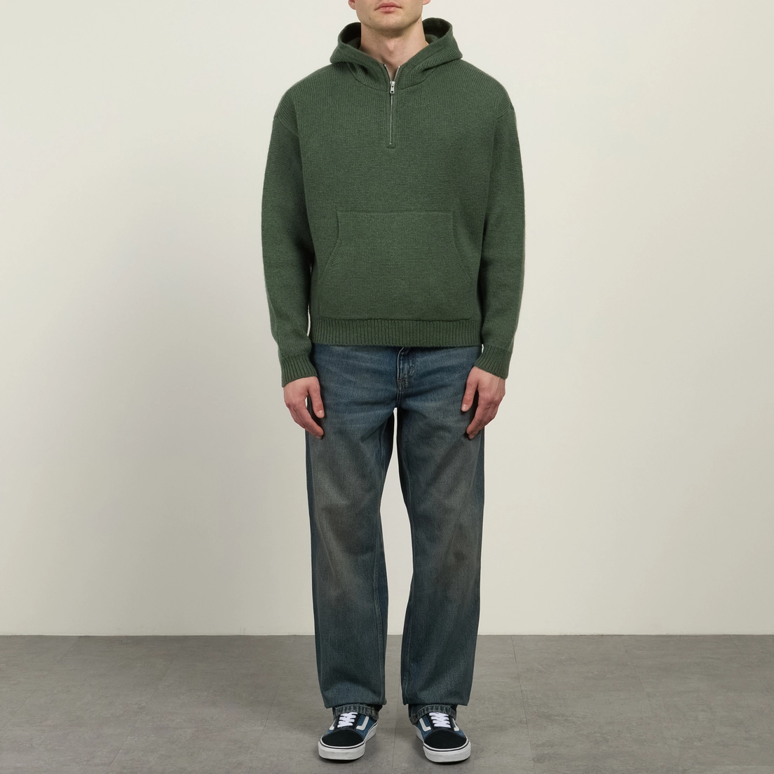 Stussy Мужской свитер Quarter Zip Knit Hoodie