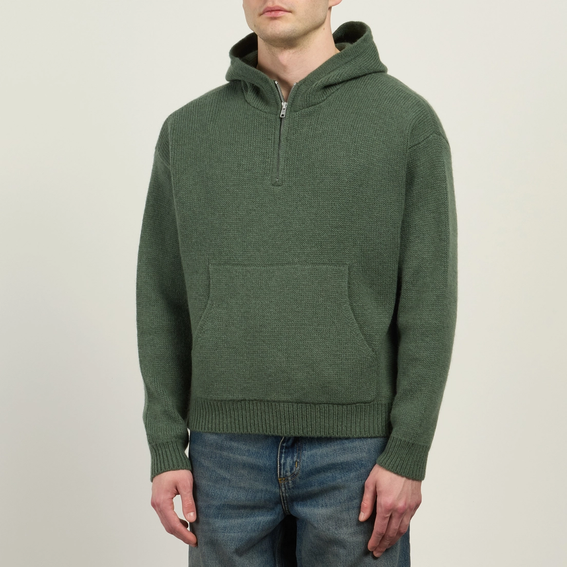 Stussy Мужской свитер Quarter Zip Knit Hoodie