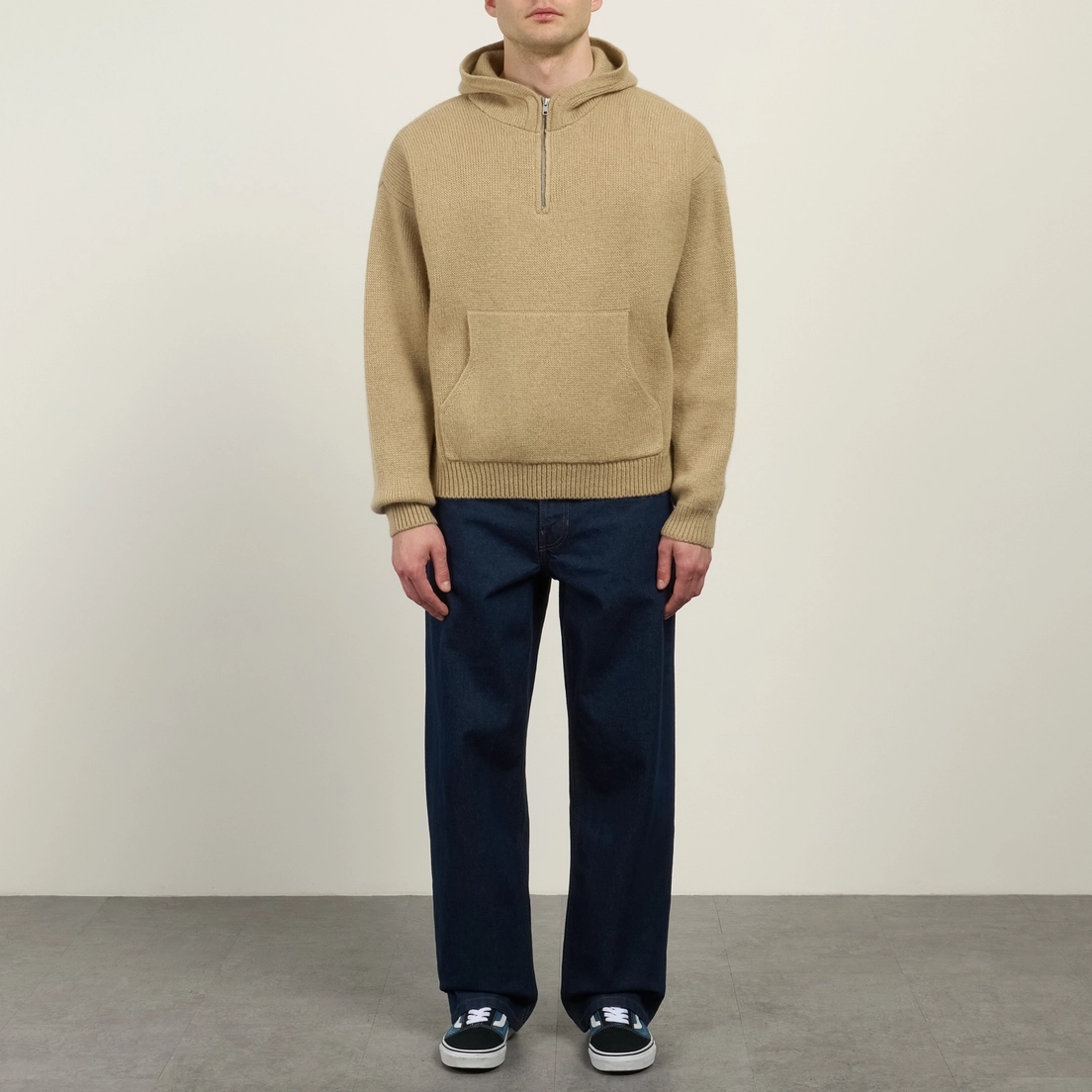 Stussy Мужской свитер Quarter Zip Knit Hoodie