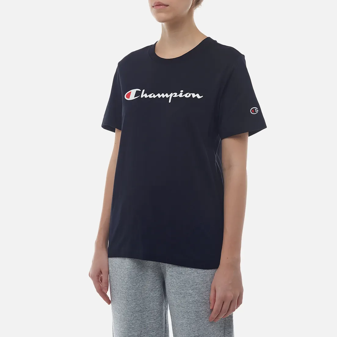 Champion Женская футболка Big Logo Crew Neck