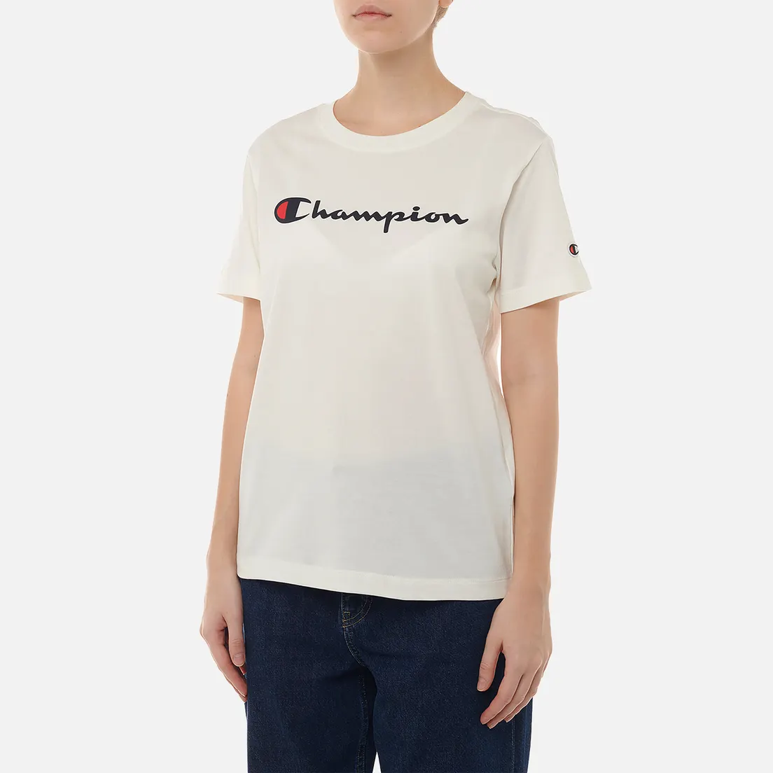 Champion Женская футболка Big Logo Crew Neck