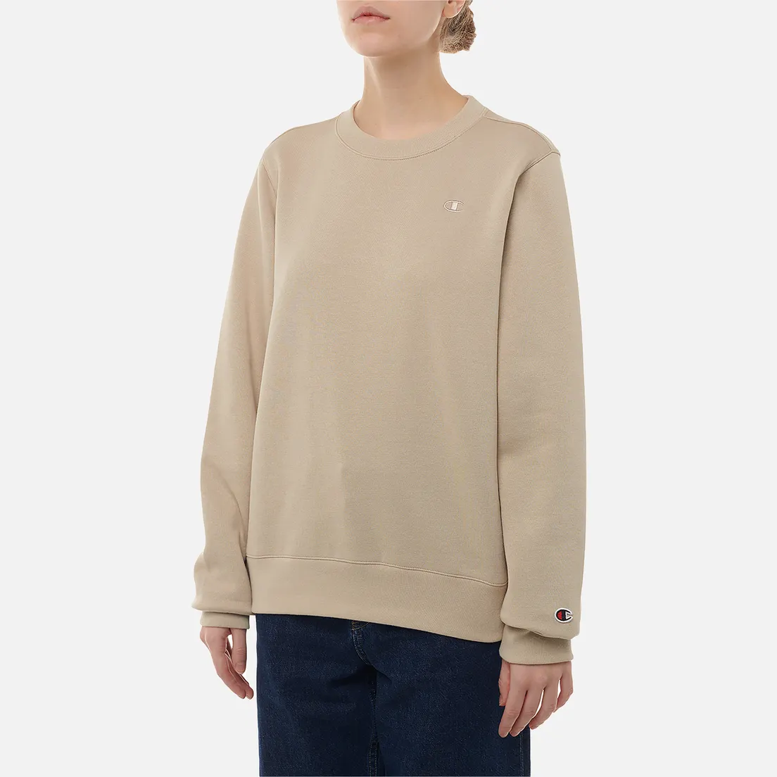 Champion Женская толстовка Tonal Small Logo Fleece Crew Neck