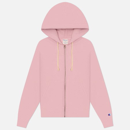 Женская толстовка Champion Reverse Weave Pinnacle Heavyweight Full-Zip Fleece Hoodie, цвет розовый, размер XS