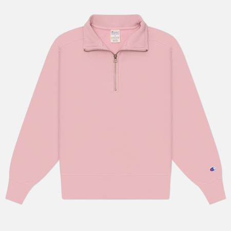 Женская толстовка Champion Reverse Weave Pinnacle Heavyweight Half-Zip Fleece, цвет розовый, размер M