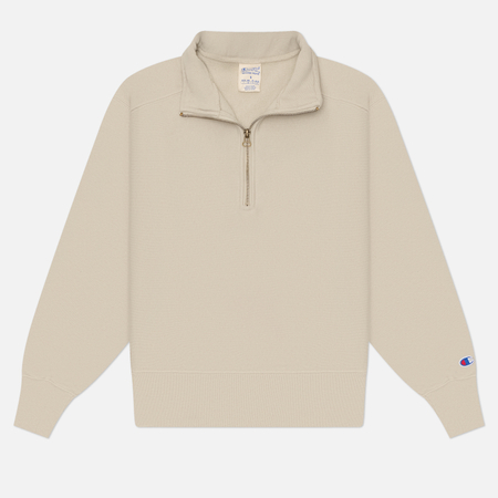 Женская толстовка Champion Reverse Weave Pinnacle Heavyweight Half-Zip Fleece, цвет бежевый, размер S