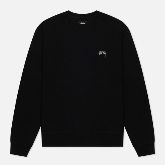 Мужская толстовка Stussy Logo Crew Black