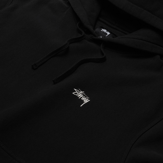Мужская толстовка Stussy Logo Hoodie Black