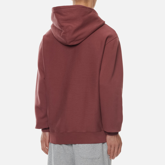 Мужская толстовка Stussy Logo Hoodie Burgundy