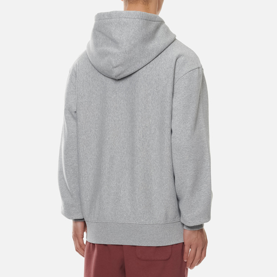 Мужская толстовка Stussy Logo Hoodie Grey Heather