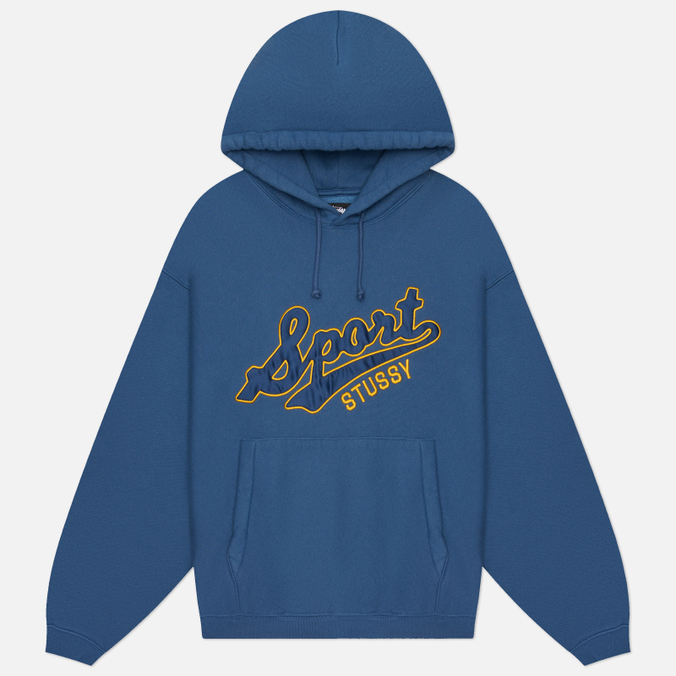 Мужская толстовка Stussy Satin Patch Oversized Hoodie