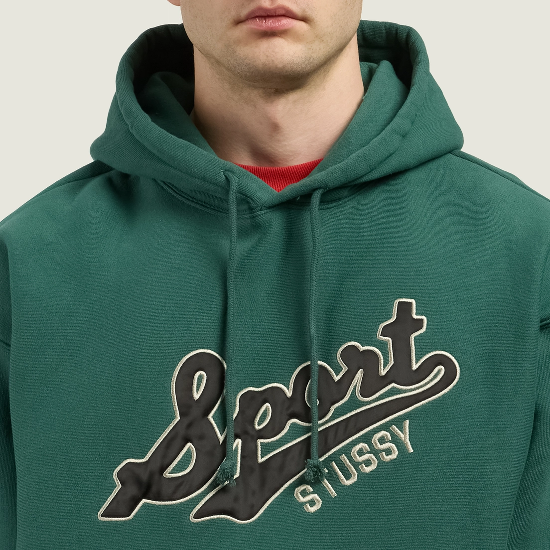 Stussy Мужская толстовка Satin Patch Oversized Hoodie