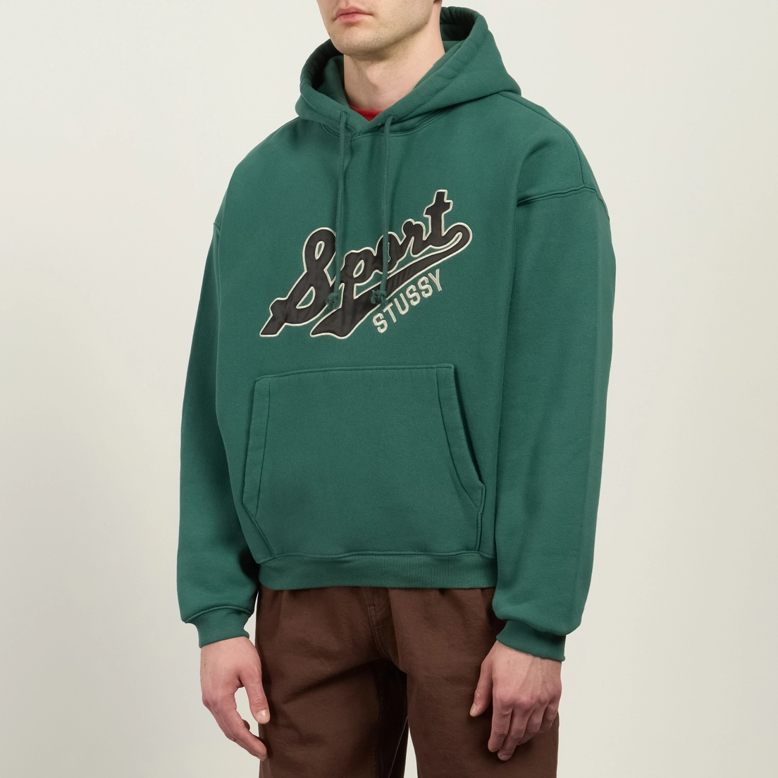 Stussy Мужская толстовка Satin Patch Oversized Hoodie