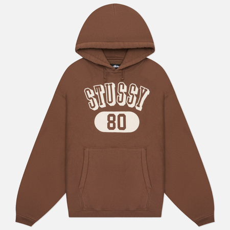 Мужская толстовка Stussy Stussy 80 Relaxed Hoodie, цвет коричневый